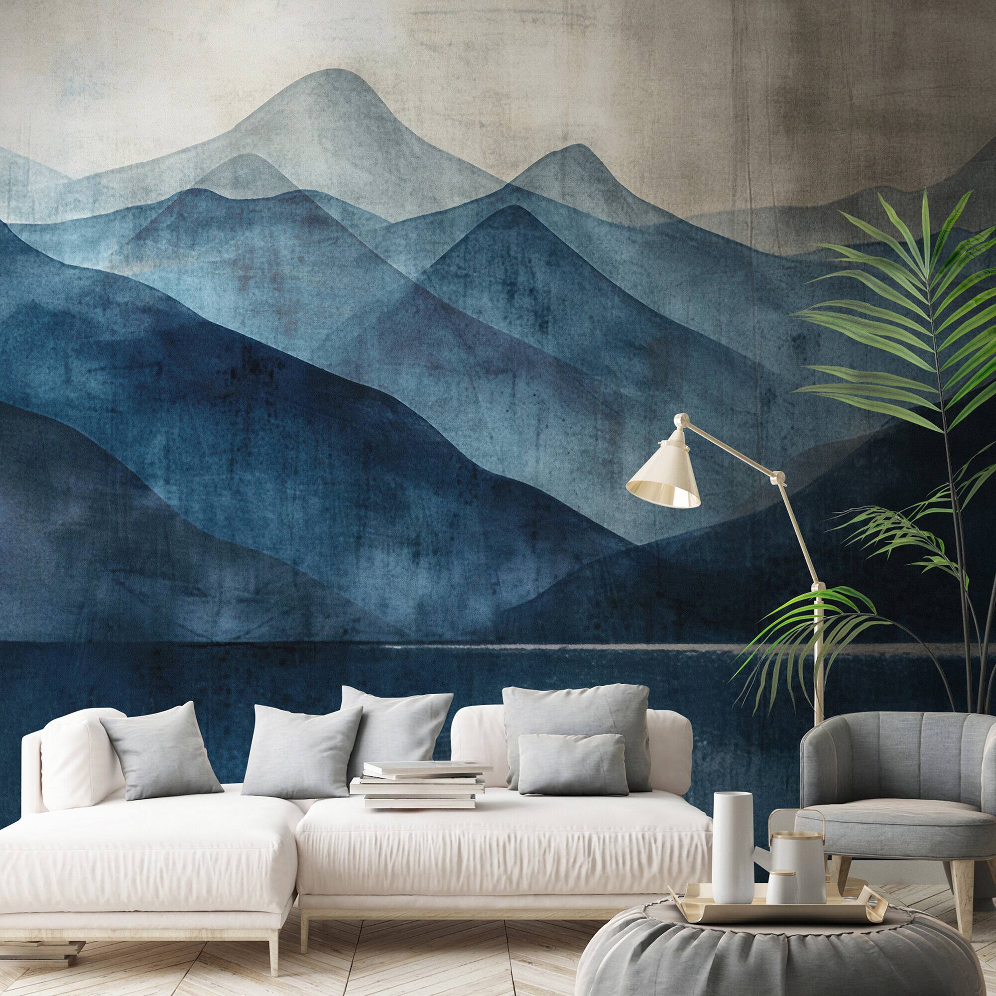 Designs Direct Indigo Silence Blue Wall Mural
